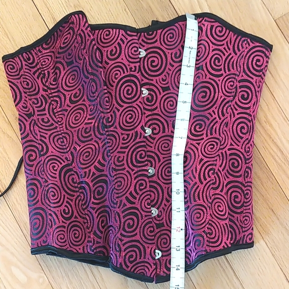 Magenta swirls corset NWOT - Picture 5 of 5